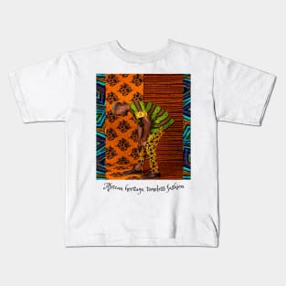 African heritage, timeless fashion, African tribal fashion Kids T-Shirt